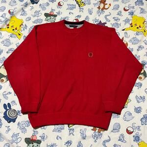 Vintage 90s Tommy Hilfiger Red Sweater